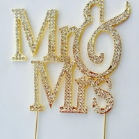G. & Mrs Toppers Toppers Crystal Wedding Topper