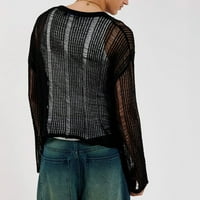 Košulje za muškarce Jesenski elastici izdubljeni mikropropusni džemper s dugim rukavima