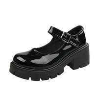 Ichuanyi Ženska obuća Britanske cipele Žene Mary Janes Vintage Girls Students High Heel Cosplay Cipele
