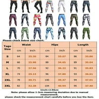 Kapreze elastična stručna teretana na središnju struku kompresijske hlače za muške aktivne brzih suhih