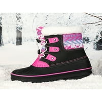Zodanni toddler plišane zimske cipele planinarenje Neklizajuće povlačenje na prozračivo Comfort Snow patke čizme Pink 1Y
