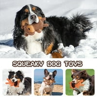 Kepooman Puppy Screaky igračke za male kućne ljubimce srednjeg psa, narandžaste