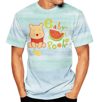 Majica Porodična odijela Winnie The Pooh Ljetni vrhovi Stilski majica kratkih rukava Crta Majica Mammy & Me, Tata i sin, Beba, Kolekcija za odmor Visokokvalitetna majica, Dijete