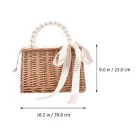 Frcolor Modna torbica za slamu Ženska torba za plažu Torbica Ruralna prijenosna torba