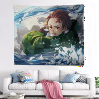 FNYKO DEMON SLAYER TAPESTRY Anime Design Wall Viseći tapiserije za spavaću sobu za spavanje za nju i