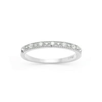 Sterling srebrni okrugli cirkonijski zaručni prsten za žene prsten veličine 5