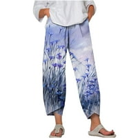 Gacuw posteljine za žene Ležerne prilike ljetne pantalone Hlače Regularne FIT Long hlače Lounge pantalone Duksevi Labavi baggy hlače Mid Stil