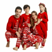 Podudaranje porodične pidžame postavlja Božićnim podudaranjem praznika PJS Pismom Ispis Top i pletene hlače za spavanje