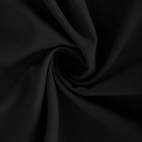 Casual Maxi haljina duge maxi haljina haljina haljina Dužina koljena kratki rukav čvrst crni crni xxl