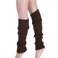 Lovskoo nogu grijači žene visoke zimske koljena-zimska pljuska noga za čarape gustine manžete čarape kafe