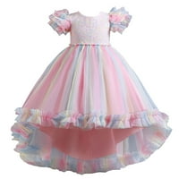 Pejock 4-GODINE Dječje cvjetne djevojke haljine Little Girls party vjenčanje Svečane haljine za bebe