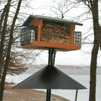 Pregrada za vjeverice za ptičje ulagač za ptice viseći nosač za montažu ptičje kuće za kuku na otvorenom