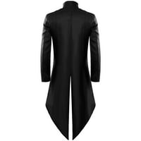 Lovskoo Steampunk Gothic Jacket Vintage Tailcoat Srednjovjekovni kaput Dugi rukavac Halloween Cosplay