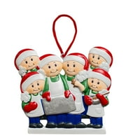 Personalizirani obiteljski božićni ukras Xmas Tree Bauble Decoration OrnamentFamily Holiday ukrasi