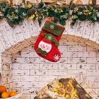 AOKSEE CHILMING poklopac, personalizirane božićne čarape Božićne bombonske torbe Slatke božićne čarape Djeca, kamin za odmor i čarape Božić Božićni dekoracija za odmor