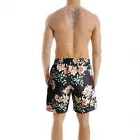 Muške kratke hlače Ležerne prilike na plaži Kratke hlače Ljeto Print Place Hlače Roditelj-dječji otac hlače Obiteljska odjeća Black XL