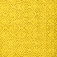 Ahgly Company Machine Persible Pravokutnik Sažetak žuti modernim prostirkama, 2 '3'