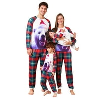 Goowrom Porodica Božićne pidžame Postavite praznične jammies xmas pjs za žene muškarci par i tinejdžeri