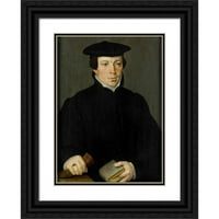 Pieter Pourbus Black Ornate uokviren dvostruki matted muzejski umjetnički ispis pod nazivom: portret