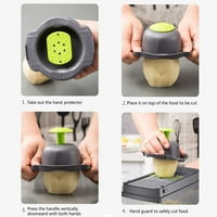 Višenamjenski slajd za biljnu rezač sa košarom za sjeckalice za krompir mrkva rezanje krastačare, gadgets Kuhinjski pribor