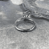 2,50ct jastuk za jastuke MOISSANITE 14K bijeli zlatni halo prsten za žene pokloni vjenčani fini nakit