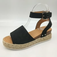 Cleance Žene Ljetne casual Sandale Ženska dame Sandale Open TOE Dame Platform Wedge Cipele Dame Canvas