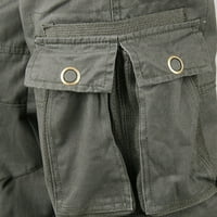 Elaililye Fashion Cargo Hlače Muškarci Slim Multi džepne ravne pantalone na otvorenom Wolwing hlače Sportske hlače