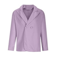 Odeerbi Blazer jakne za žene Erogena moda V-izrez Čvrsta dugi rukav džep kardigan casual with lorple