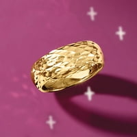 Ross-Simons Italian 14KT Žuti zlatni prsten za sjaj za žensko, odrasla osoba