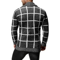 Fatuov jean jakna za muškarce muške odjeće na prodaju pletiva zimski džep dugih rukava u boji spajanje