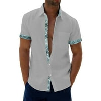 Summer Rever Pocket Majica Single Cardigan Pamučna majica Casual Shortsleeved Muška košulja