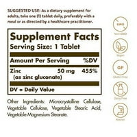 Solgar Cinc MG, tablete - cink za zdravu kožu, ukus i viziju - imunološki sistem i antioksidantna podrška - podržava rast ćelija i formacije DNK - Non GMO, veganski, bez glutena - servin