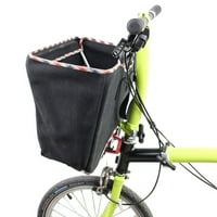 Biciklisti prednji nosač adapter-sklopiva torba za nosač nosača nosača aluminijske legure za Brompton Bike, crvena