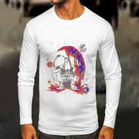 Muška majica Muškarci Ležerne prilike, Jesen Zimski dugi rukav o vrat košulja 3D tiskana majica TOP bluza