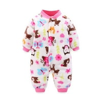 Funicet Baby Girls 'Fleece Tumceuit COLORPOT BOY Snawit New Rođen Baby Winter CAUT TODDLER Onished Ones Pijamas Topla Roma