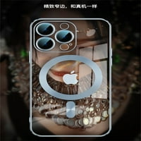 Kawell Crystal Clear iPhone Pro Case sa kaljenom zaštitom kamere od stakla, kompatibilan sa magsafe