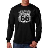 Majica majica pop umjetnosti muške majice s dugim rukavima - ruta - Život je autoput