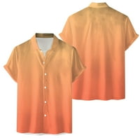 Luiyenes Men Short rukav Spring Summer Ležerne prilike tiskane majice Modne top bluze
