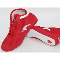 Boksačke cipele Udobno prozračne lagane visoko do široke cipele za hrvanje ljudi RED- 13C