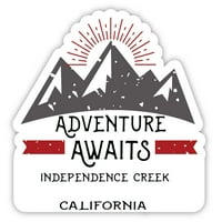 Independence Creek California Suvenir Vinil naljepnica za naljepnicu Avantura čeka dizajn