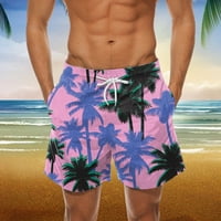 Muške kratke hlače na klirensu za 6 $ MAN tiskane plaže za hlače za surfanje elastične čipke udružene hlače casual pantalone plave l