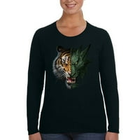 Xtrafly Odjeća za ženska poluvremena Zmaj Tiger Mychical Zoo Lav majica s dugim rukavima