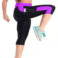 Ženske hlače s visokim strukom Caprii Caprii Work Logings Sport Trčanje fitness hlače Slim Fit pantalone