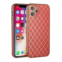 Za Apple iPhone Pro Electory Grid Diamond Gold Lines Modna hibridna gumena TPU Hard Slim Fit Cover,