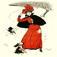 Jedan za Fido sa Cecil Aldin - Bacanje snježnih kuglaste print od ® ilustran London News Ltdmary Evans