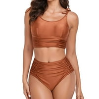 Penkaiy ženska modna solidna boja Komforni labavi kupaći kostim, casual atraktivni monokinis jedan kupaći