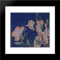 Katljiran i božuran Umjetnički otisak Katsushika Hokusai