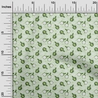 Onuone Velvet Green Tkaninski plodovi DRAGONFruit tkanina za šivanje tiskane ploče za obrtnog dvorišta