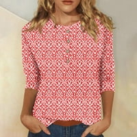 Najbolji izbor za casual chic hhen cvjetni print puloveri za ljetnu proljetnu majicu bluza