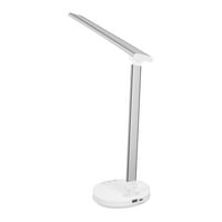 Sklopiva LED lampica za stola sa funkcijama od 45 mn TIMER funkcija USB port za punjenje - bijela